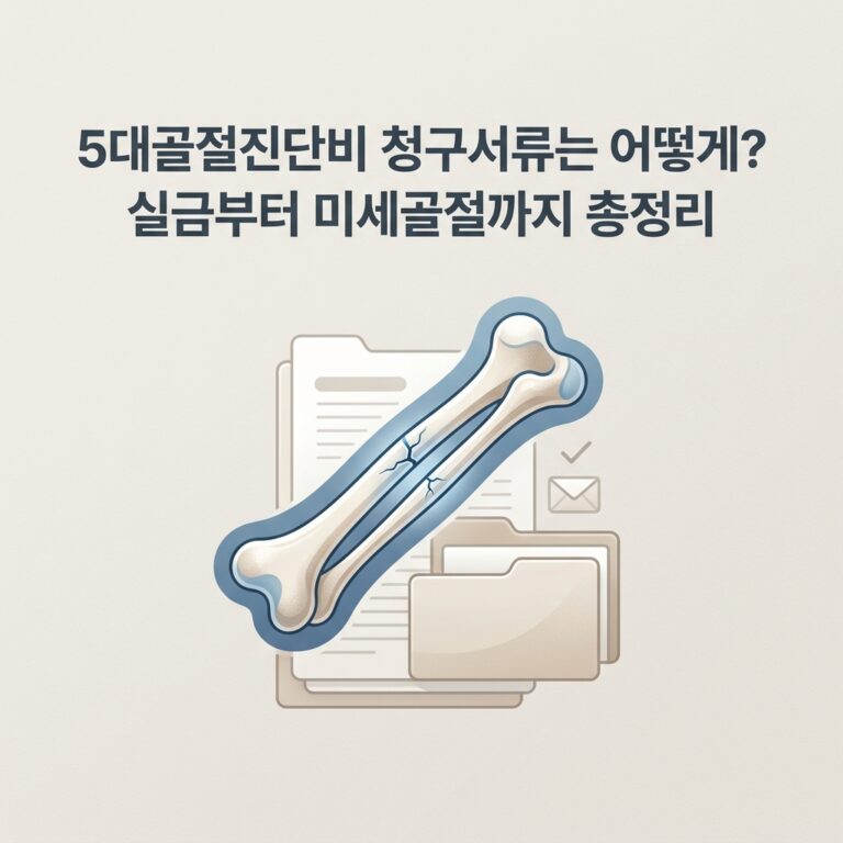 5대골절진단비 청구서류는 어떻게? 실금부터 미세골절까지 총정리