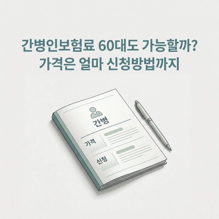 간병인보험료 60대도 가능할까? 가격은 얼마 신청방법까지