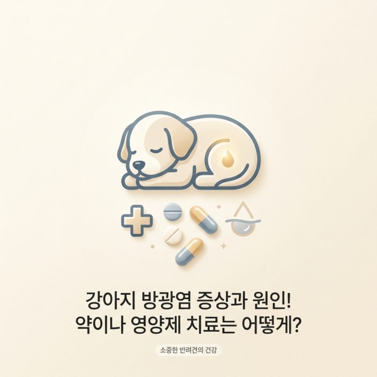 강아지 방광염 증상과 원인! 약이나 영양제 치료는 어떻게?