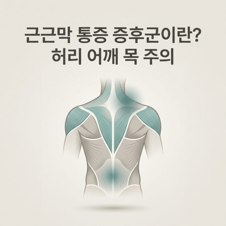 근근막 통증 증후군이란? 허리 어깨 목 주의