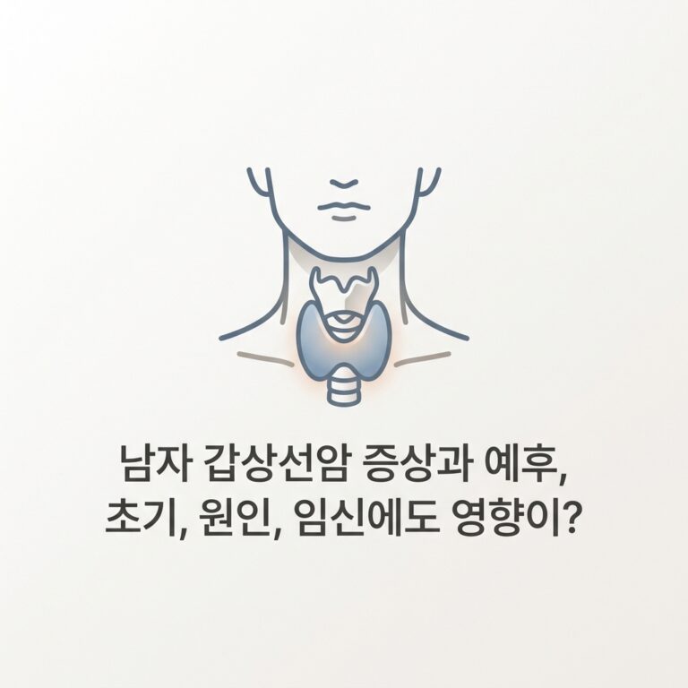 남자 갑상선암 증상과 예후, 초기, 원인, 임신에도 영향이?