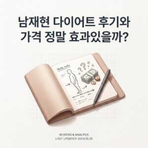 남재현 다이어트 후기와 가격 정말 효과있을까?
