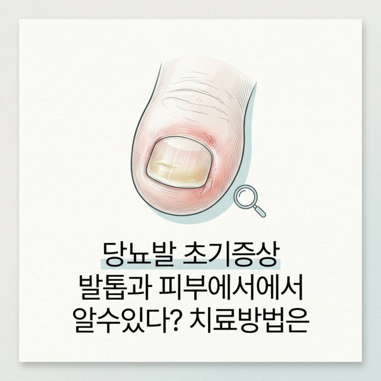 당뇨발 초기증상 발톱과 피부에서에서 알수있다? 치료방법은