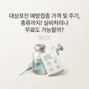 대상포진 예방접종 가격 및 주기, 종류까지! 실비처리나 무료도 가능할까?