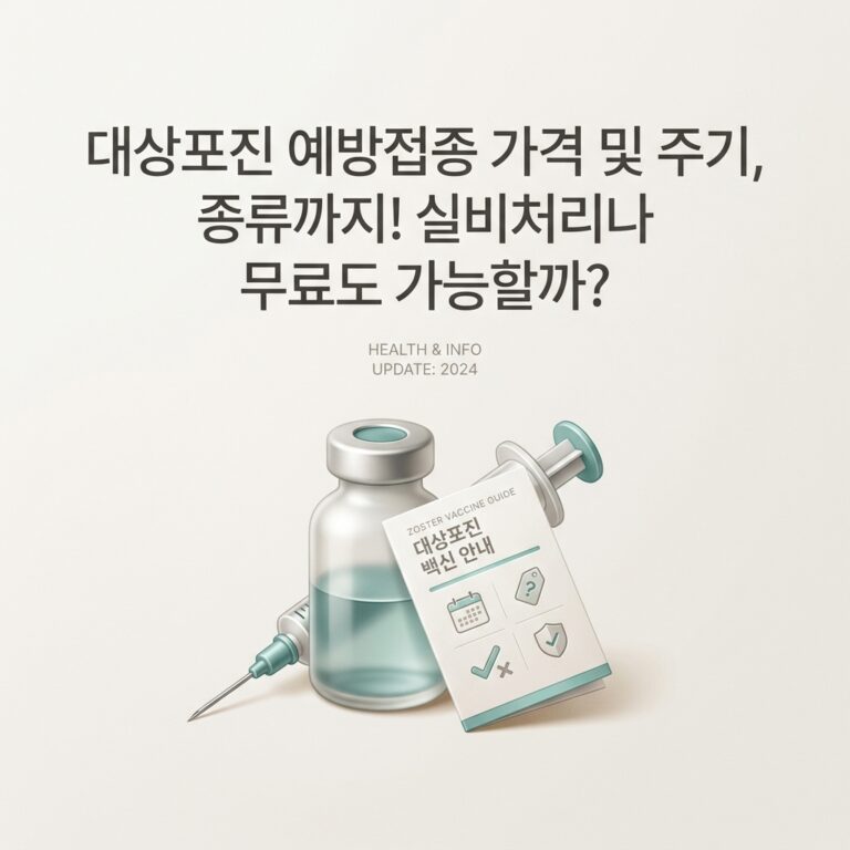대상포진 예방접종 가격 및 주기, 종류까지! 실비처리나 무료도 가능할까?