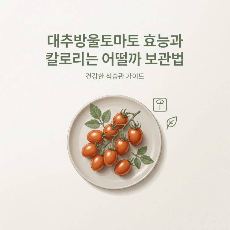 대추방울토마토 효능과 칼로리는 어떨까 보관법