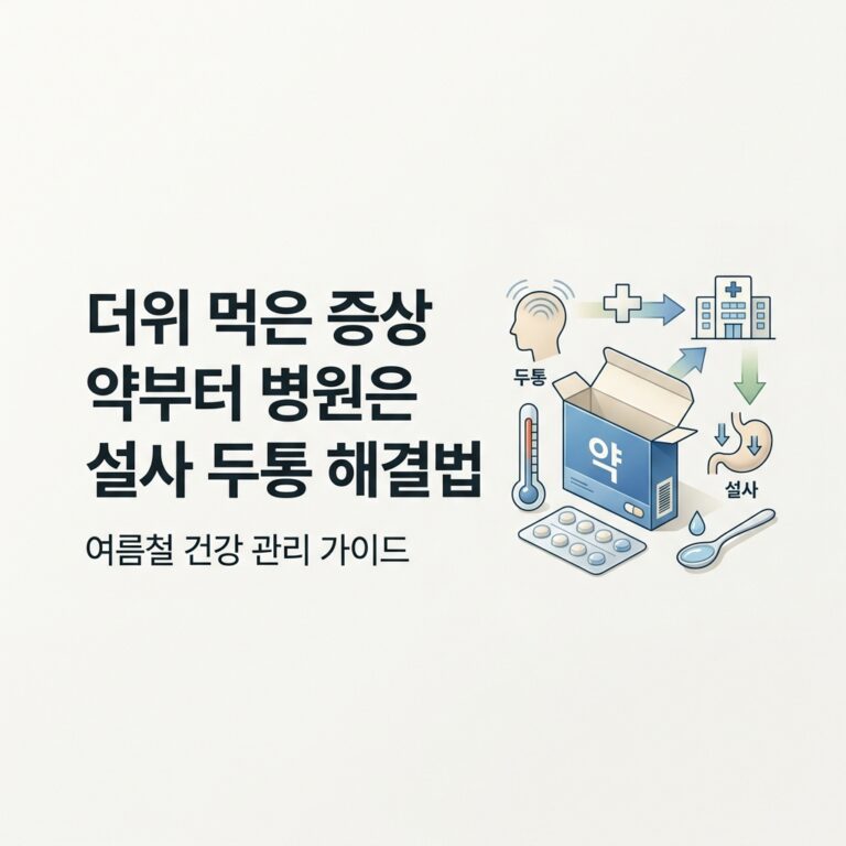 더위먹은 증상 약부터 병원은 어디로?