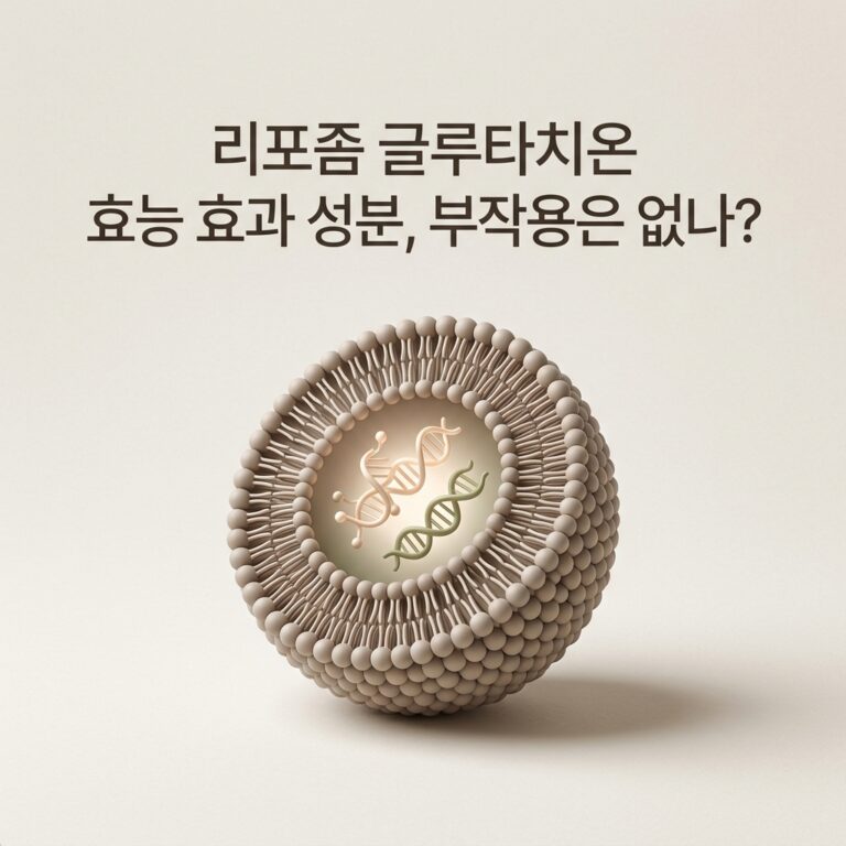 리포좀 글루타치온 효능 효과 성분, 부작용은 없나?