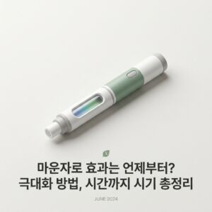 마운자로 효과는 언제부터? 극대화 방법, 시간까지 시기 총정리