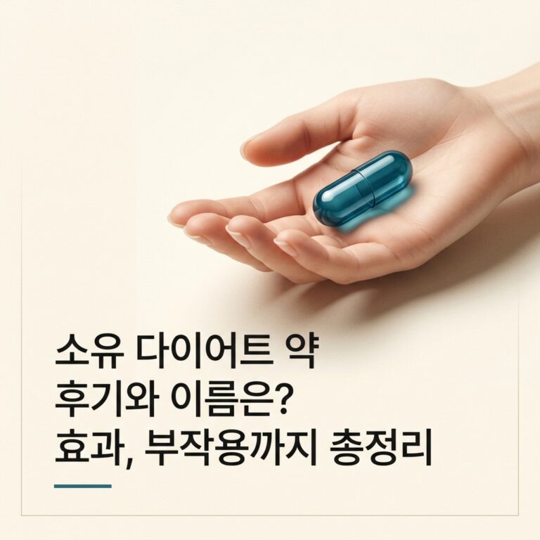 소유 다이어트 약 후기와 이름은? 효과, 부작용까지 총정리