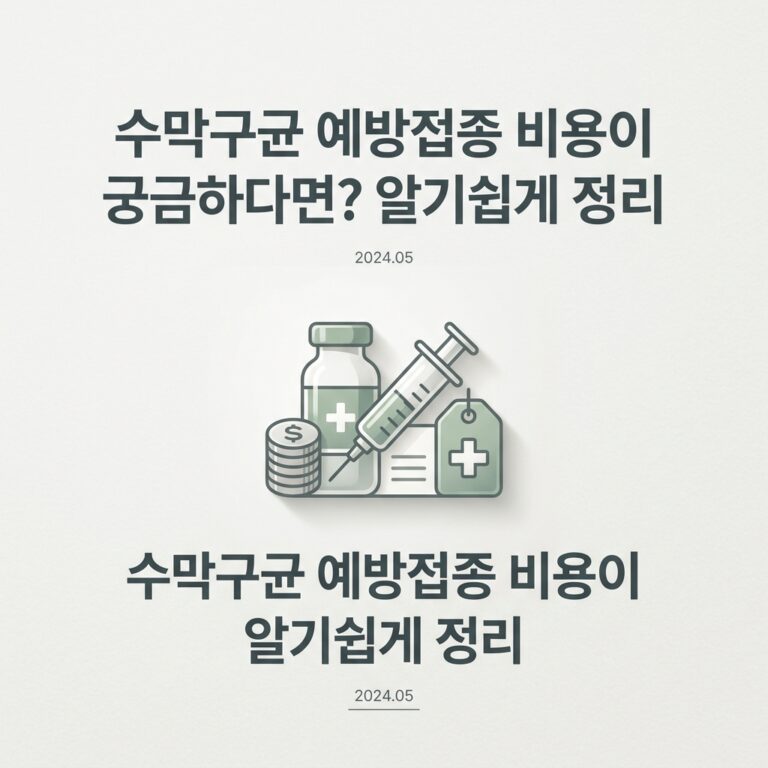 수막구균 예방접종 비용이 궁금하다면? 알기쉽게 정리