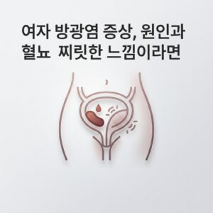 여자 방광염 증상, 원인과 혈뇨 찌릿한 느낌이라면