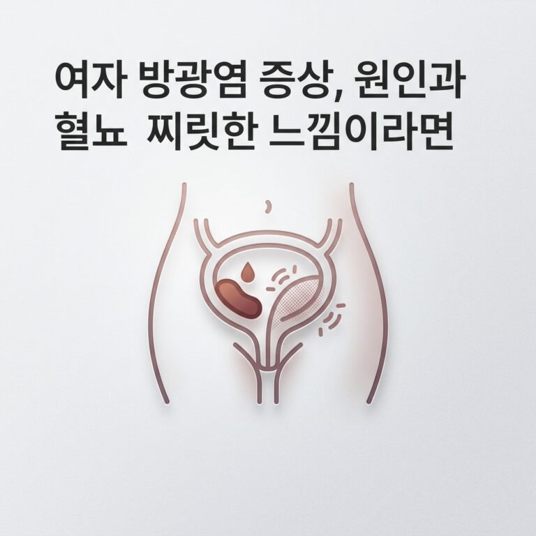 여자 방광염 증상, 원인과 혈뇨 찌릿한 느낌이라면