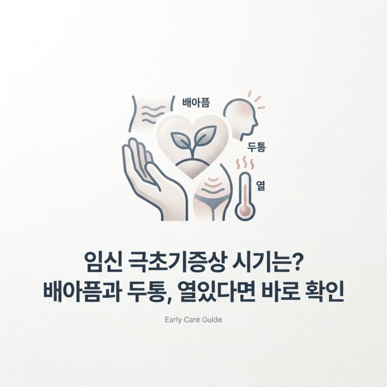 임신 극초기증상 시기는? 배아픔과 두통, 열있다면 바로 확인