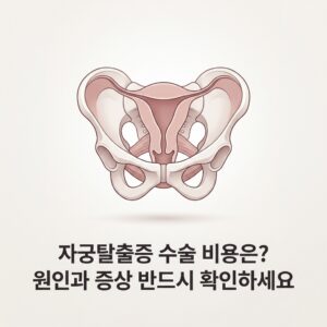 자궁탈출증 수술 비용은? 원인과 증상 반드시 확인하세요