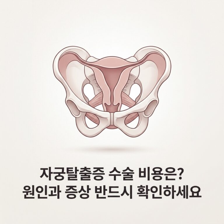 자궁탈출증 수술 비용은? 원인과 증상 반드시 확인하세요