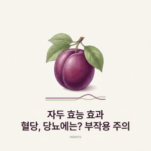 자두 효능 효과 혈당, 당뇨에는? 부작용 주의