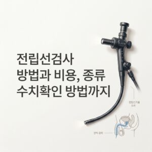 전립선검사 방법과 비용, 종류 수치확인 방법까지