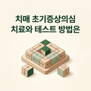 치매 초기증상의심 치료와 테스트 방법은
