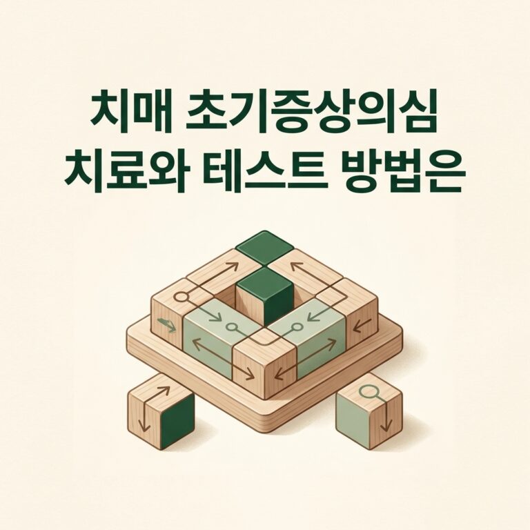 치매 초기증상의심 치료와 테스트 방법은