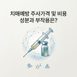 치매예방 주사가격 및 비용 성분과 부작용은?