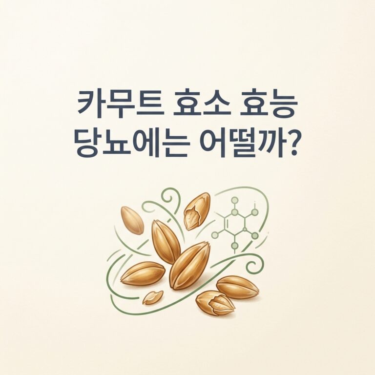 카무트 효소 효능 당뇨에는 어떨까?