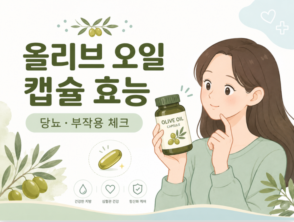 올리브 오일 캡슐 효능 당뇨에 부작용은 없을까 1 image 125