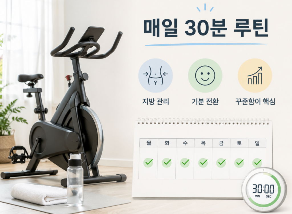 실내 자전거 운동효과, 매일 30분씩 한다면? 3 image 22