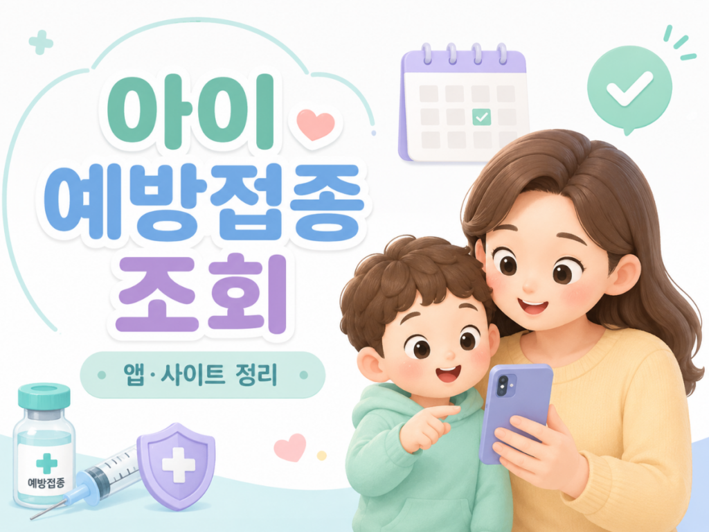 아이 예방접종 조회 방법, 앱과 사이트 정리 1 image 278