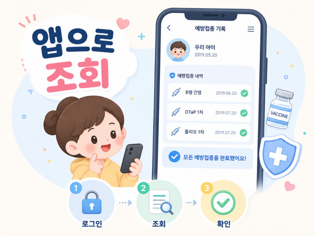 아이 예방접종 조회 방법, 앱과 사이트 정리 3 image 280