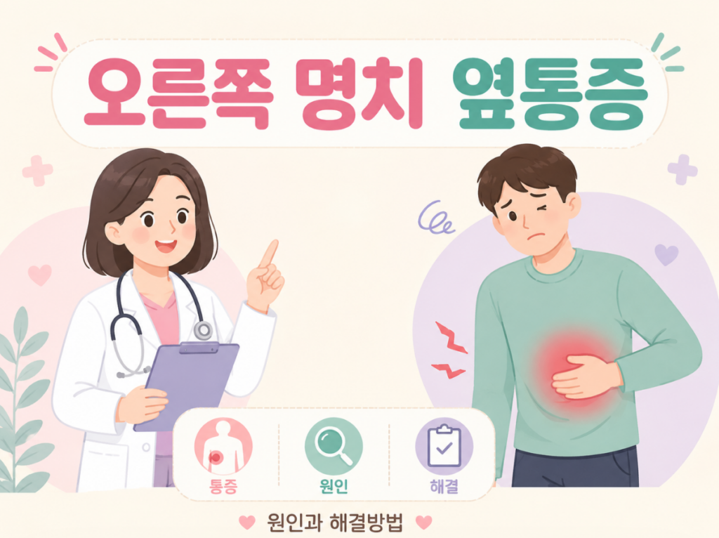 오른쪽 명치 옆통증 원인과 해결방법 정리 1 image 376