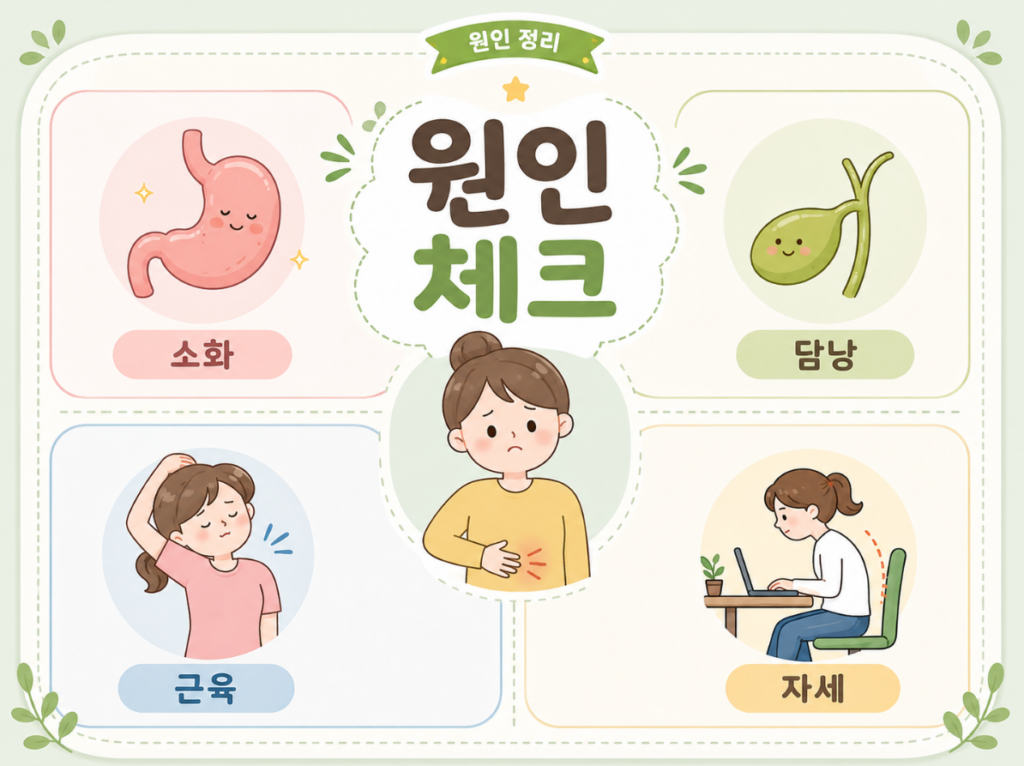 오른쪽 명치 옆통증 원인과 해결방법 정리 2 image 377