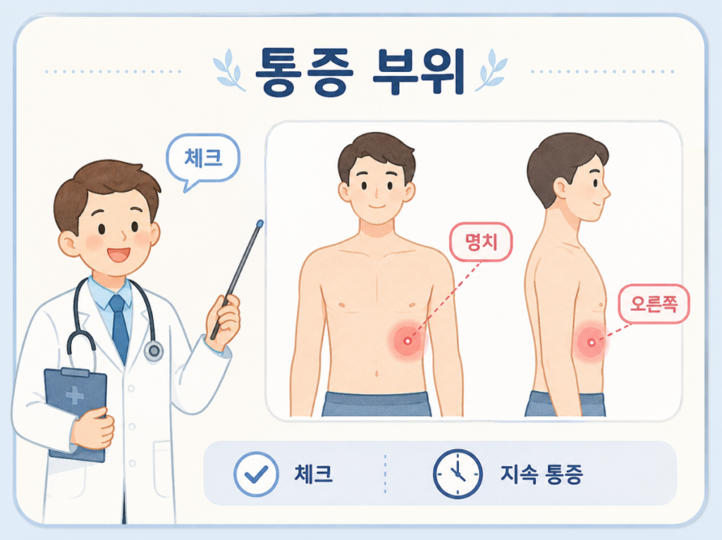 오른쪽 명치 옆통증 원인과 해결방법 정리 3 image 378