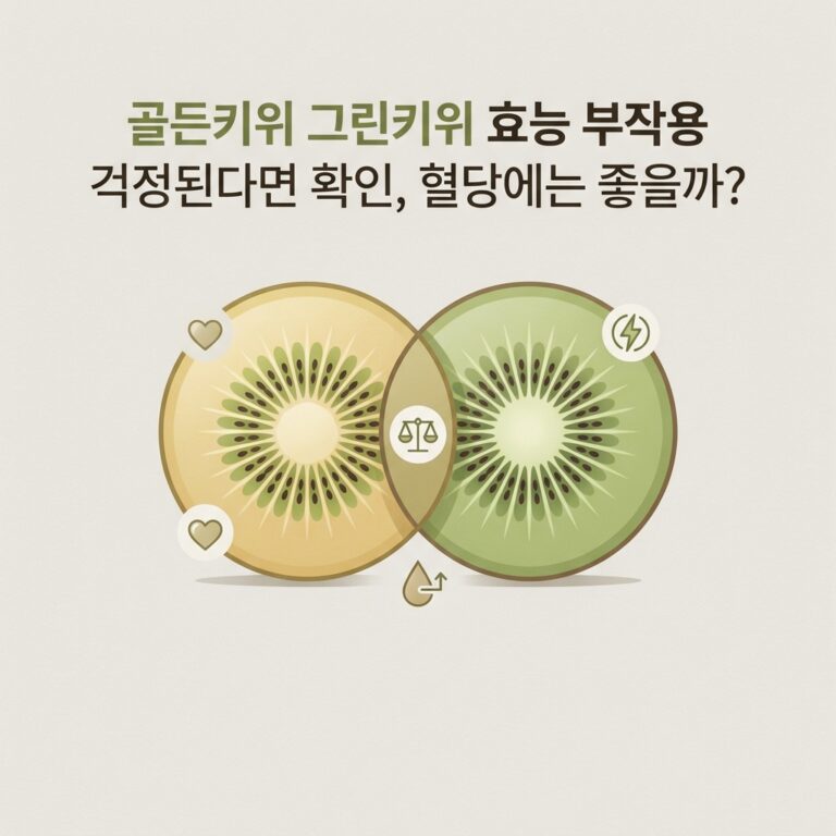 골든키위 그린키위 효능 부작용 걱정된다면 확인, 혈당에는 좋을까?