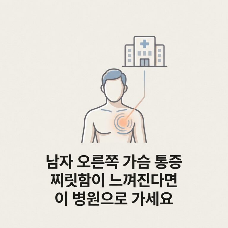 남자 오른쪽 가슴 통증 찌릿함이 느껴진다면 이 병원으로 가세요