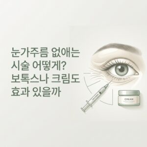 눈가주름 없애는 시술 어떻게? 보톡스나 크림도 효과 있을까