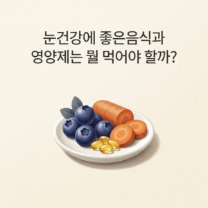 눈건강에 좋은음식과 영양제는 뭘 먹어야 할까?