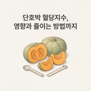단호박 혈당지수, 영향과 줄이는 방법까지