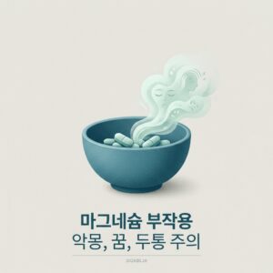 마그네슘 부작용 악몽, 꿈, 두통 주의