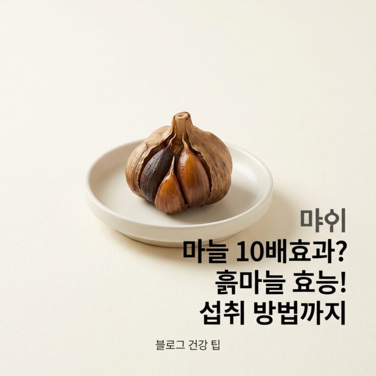 마늘의 10배효과? 흑마늘 효능! 섭취 방법까지
