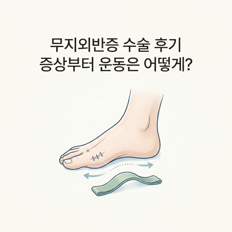 무지외반증 수술 후기 증상부터 운동은 어떻게?