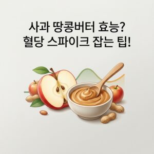 사과 땅콩버터 효능? 혈당 스파이크 잡는 팁!