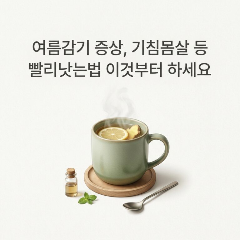 여름감기 증상, 기침몸살 등 빨리낫는법 이것부터 하세요