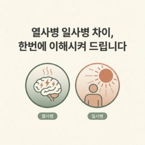 열사병 일사병 차이, 한번에 이해시켜 드립니다