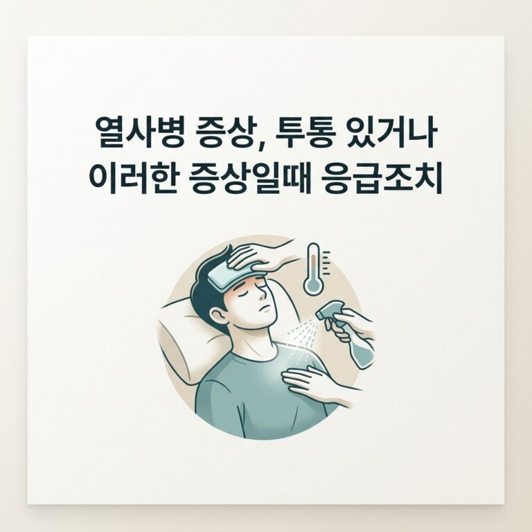 열사병 증상, 투통 있거나 이러한 증상일때 응급조치