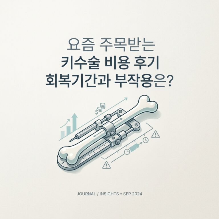 요즘 주목받는 키수술 비용 후기 회복기간과 부작용은?