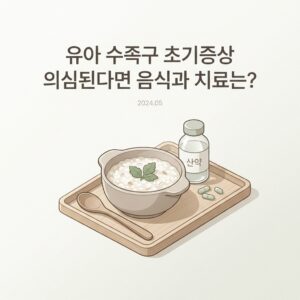 유아 수족구 초기증상 의심된다면 음식과 치료는?