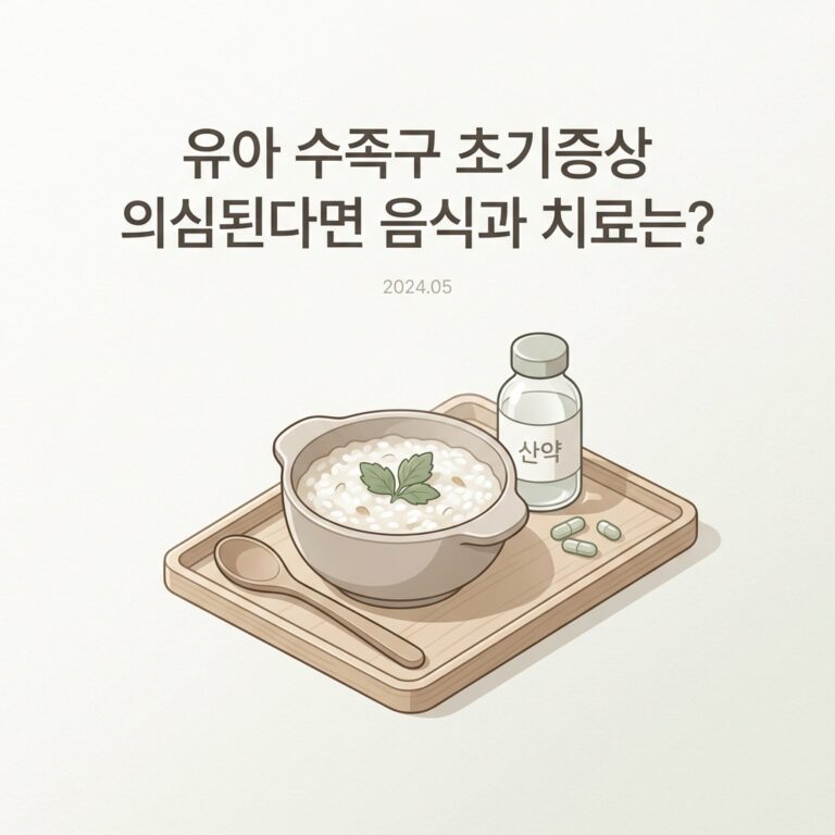 유아 수족구 초기증상 의심된다면 음식과 치료는?