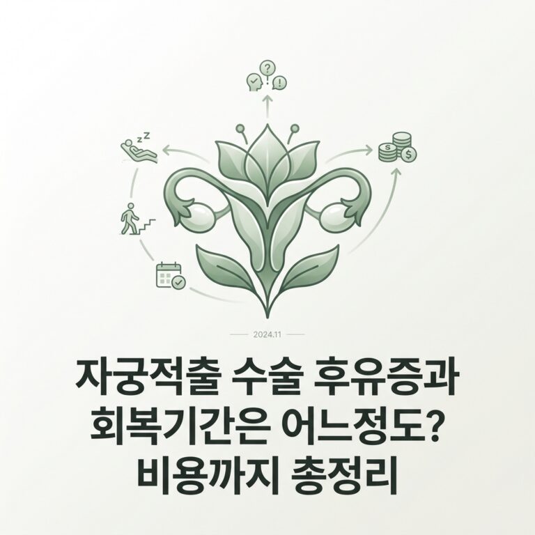 자궁적출 수술 후유증과 회복기간은 어느정도? 비용까지 총정리