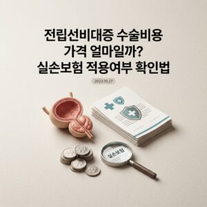 전립선비대증 수술비용 가격 얼마일까? 실손보험 적용여부 확인법